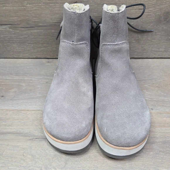 Merrell Juno Bluff Polar Waterproof Gray Suede Boot Womens J001548 - Picture 2 of 15